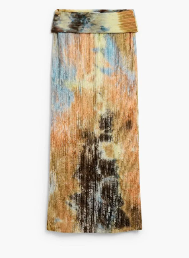 DESIGUAL Brown Long skirt texture for Women | Best Price UAE